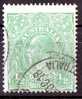 Australia 1914 King George V 1/2d Green - Single Crown Wmk Used - Actual Stamp - Centred Low - SG20 - Usados