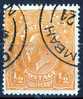 Australia 1918 King George V 1/2d Orange - Single Crown Wmk Used- Actual Stamp - Double Cancel - SG56 - Oblitérés