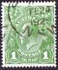 Australia 1924 King George V 1d Sage-Green - Single Crown Wmk Used - Actual Stamp - NSW - SG76 - Usados