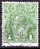 Australia 1924 King George V 1d Sage-Green - Single Crown Wmk Used - Actual Stamp - Possibly Melbourne - SG76 - Usados