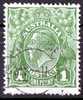 Australia 1924 King George V 1d Sage-Green - Single Crown Wmk Used - Actual Stamp - Possibly Melbourne - SG76 - Oblitérés