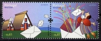 EUROPA-CEPT 2008-LA LETTRE // MADERE  // 2V NEUFS *** , PAIRE DU BF .... MNH PAIR FROM S/SHEET - 2008