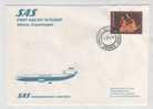 Greece First SAS DC-10 Flight Athens- Copenhagen 16-12-1976 - Lettres & Documents