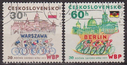 Sport Olympique - TCHECOSLOVAQUIE - Cyclisme Sur Route - Course De La Paix - N° 2206-2207 - 1975 - Used Stamps