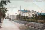 Königsberg Villa Rosenau Konzertsaal Color Belebt 3.12.1909 Gelaufen Bahnhof Eisenbahn Schienen - Ostpreussen