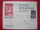 Tunisie. Lettre Foire De Tunis 1957 Enveloppe Illustrée  Cover - Brieven En Documenten