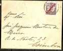 PORTUGAL - 1911 COVER - COIMBRA Yvert # 173 - Solo Stamp - Reception At Back - Covers & Documents