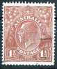 Australia 1918 King George V 1.5d Bright Red-Brown - Single Crown Wmk Used - Actual Stamp - Nice - SG60 - Used Stamps