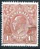 Australia 1918 King George V 1.5d Bright Red-Brown - Single Crown Wmk Used - Actual Stamp - Nice - SG60 - Gebruikt