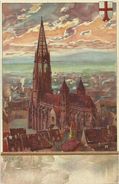 AK Freiburg Münster Künstlerlitho Kley ~1905 #24 - Kley