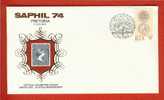 RSA 1974 Cover Mint Saphil 1974 Stampnumber 441(size 178 X 104 Mm) - Cartas & Documentos