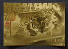 Gold Foil Taiwan 2010 Chinese New Year Zodiac Stamp -Tiger (San Chung) Unusual - Unused Stamps