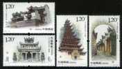 China 2007-28 Historic Of 3 Gorges Reservoir Of Yangtze River Stamps Relic Temple Famous - Bouddhisme