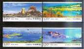 China 2010-23 Scenery Of Shangrila Stamps Lake Grassland National Park Relic Bird Castle - Water