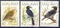 #Malawi 1988. Bird. 3 Different. Cancelled(o) - Malawi (1964-...)
