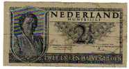 BILLET PAYS-BAS - P.73 - 2 1/2 GULDEN - 08/08/1949 - REINE JULIANA - 2 1/2  Florín Holandés (gulden)