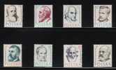 POLAND 1957 DOCTORS SET OF 8 NHM Health Medicine Famous Poles Chemists Biologist Philosophers Physical Sciences - Ongebruikt