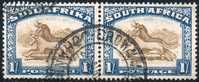 South Africa 1930-45. 1sh Yellow-brown And Blue (inv.wmk). SACC 49b, SG 48bw. - Oblitérés