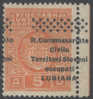 1941 LUBIANA - SEGNATASSE-  SOPRASTAMPA SPOSTATA ORIZZONTALE-  5 D  MHN**- CERTIF. J.BAR - Lubiana