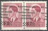 1941 LUBIANA - R.COMMISSARIATO -  SOPRASTAMPA SPOSTATA ORIZZONTALE-  2 D  MHN** - Lubiana