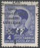 1941 LUBIANA - R.COMMISSARIATO -  SOPRASTAMPA SPOSTATA ORIZZONTALE-  1 /4 D  Linguellato - Lubiana