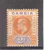 (SA0748) GAMBIA, 1906 (King Edward VII, 2 P., Orange And Purple). Mi # 42. Mint Hinged* Stamp - Gambie (...-1964)