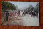 CPA Précurseur 1903 PARIS 75 DESSIN AQUARELLE  PEINTURE Signée => AVENUE DU BOIS DE BOULOGNE - Loten, Series, Verzamelingen