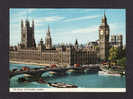 LONDON - UNITED KINGDOM - THE HOUSES  OF PARLIAMENT LONDON  AND THE RIVER THAMES -  CETTE CARTE N´A JAMAIS VOYAGÉE - River Thames