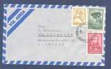 Argentina Airmail Via Aerea BUENOS AIRES 1951 Cover Kulmbach Alemania Germany Puma Jose Hernandez - Luchtpost