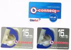 BULGARIA - RECHARGE GSM GLOBUL - B CONNECT EAR: LOT OF 3 DIFFERENT  - USATA (USED) - RIF. 7568 - Bulgarije