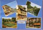 14 - Orbec - Rue Grande, Parc De L'hotel Du Croisy, Hotel De L'equerre, Chateau De Vespiere, Restaurant Le Caneton - Orbec