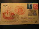 SPAIN Madrid 1951 Event Cancel Air Mail Registered To Tulsa Okla USA Colon Columbus Caravel America Discouver Hispanidad - Cristóbal Colón