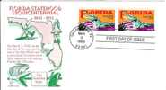 USA United States 1995 FDC Fauna Mammals Crocodile Alligator Florida, Canceled In Tallahassee - Knaagdieren