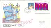 USA United States 1988 FDC Special Occasions, Music Song Happy Birthday Musique - 1981-1990