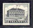 ISLANDE - N° 277 * (1952) - Ongebruikt