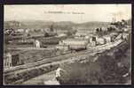 CPA  ANCIENNE- FRANCE- SOMMIERES (30)- VUE PANORAMIQUE- VOIE FERREE ET GARE EN GROS PLAN- LES CULTURES- LE PONT - Sommières