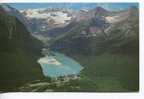 Aerial View Of Lake Louise And Victoria Glacier, Chateau In The Foreground - Lake Louise