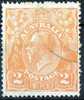 Australia 1918 King George V 2d Orange - Single Crown Wmk Used - Actual Stamp - CDS - SG62 - Used Stamps