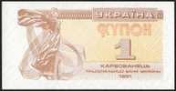 Billet De Banque Neuf - 1 Karbovantsiv - Ukraine - 1991 - Ukraine