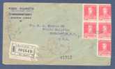 Argentina Registered Certificado Label BUENOS AIRES 1929 Cover To Washington D.C. 5-Block San Martin !! - Storia Postale