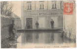 CPA CERGY - INONDATIONS 1910 - RESTAURANT DALLEMAGNE - Cergy Pontoise
