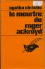 Le Masque 1  -  Agatha Christie  -  Le Meurtre De Roger Ackroyd  -  BE - Le Masque