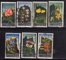 REPUBBLICA DI SAN MARINO 1967 FLORA FIORI FLOWERS FLEURS SERIE COMPLETA COMPLETE SET - Gebruikt