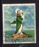 REPUBBLICA DI SAN MARINO 1966 EUROPA UNITA CEPT LIRE 200 USATO USED OBLITERE' - Used Stamps