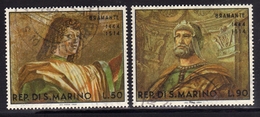 REPUBBLICA DI SAN MARINO 1969 DIPINTI DEL BRAMANTE PAINTINGS SERIE COMPLETA COMPLETE SET USATA USED OBLITERE' - Gebraucht