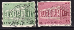 REPUBBLICA DI SAN MARINO 1969 EUROPA CEPT SERIE COMPLETA COMPLETE SET USED USATA OBLITERE' - Oblitérés