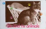 # SINGAPORE 76SIGC Be Kind Animals - Cat No1 10 Landis&gyr  -animal,chat,cat- Tres Bon Etat - Singapour