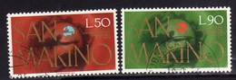 REPUBBLICA DI SAN MARINO 1974 UPU SERIE COMPLETA COMPLETE SET USATA USED OBLITERE' - Usati