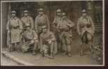Guerre14-18-patriotiques-   Personnages-uniformes-car Te  Photo- N° Au Col 136----  écrite  ...  ‹(•¿•)› - War 1914-18