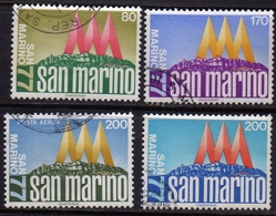 REPUBBLICA DI SAN MARINO 1977 ESPOSIZIONE INTERNAZIONALE 77 INTERNATIONAL EXHIBITION SERIE COMPLETA FULL SET USATA USED - Used Stamps